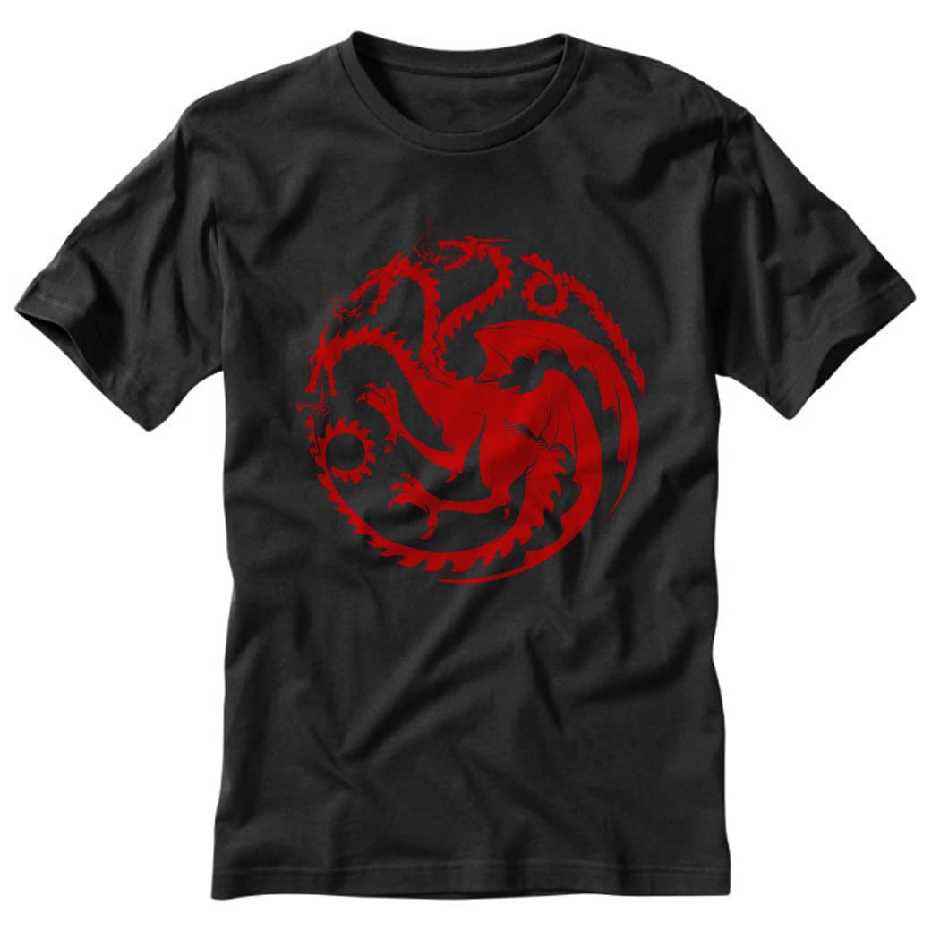 Targaryen BlackT Shirt - HOTD (as1, Alpha, s, 3X_l, Regular, Regular, Small)