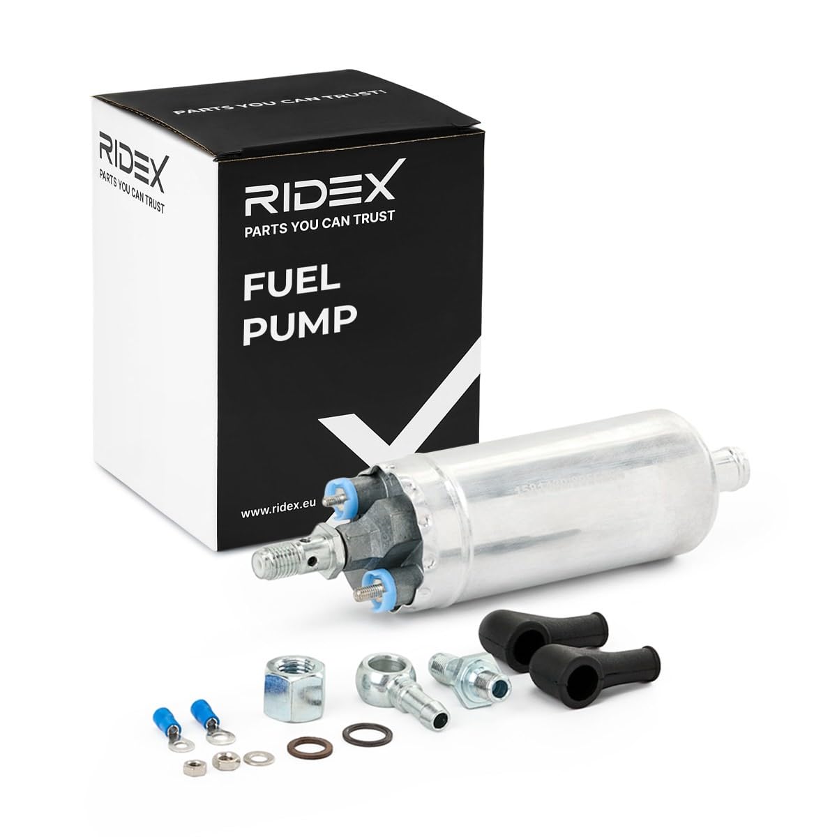 RIDEX Pompa paliwa Kompatybilny z VOLVO 240 Kombi P245, PUCH G-Modell W463, MERCEDES-BENZ Klasa G SUV Cabrio W463 Klasa E Sedan W210 Klasa E T-modell S210