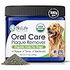 Dog Teeth Cleaning Powder Dog Plaque and Tartar Remover Bad Breath Treatment for Dogs with USDA Organic Sea Kelp Powder Dog Dental Care Made Easy for All Ages 6oz