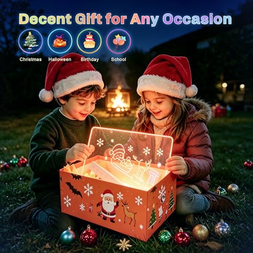 Image of 16 inch LED Drawing Board for Kids, Rechargeable Neon Light Up Drawing Board, Glow Doodle Board, LED Note Board, Dry Erase Board, 8 Markers, Birthday Gifts for Kids Teens Boys Girls