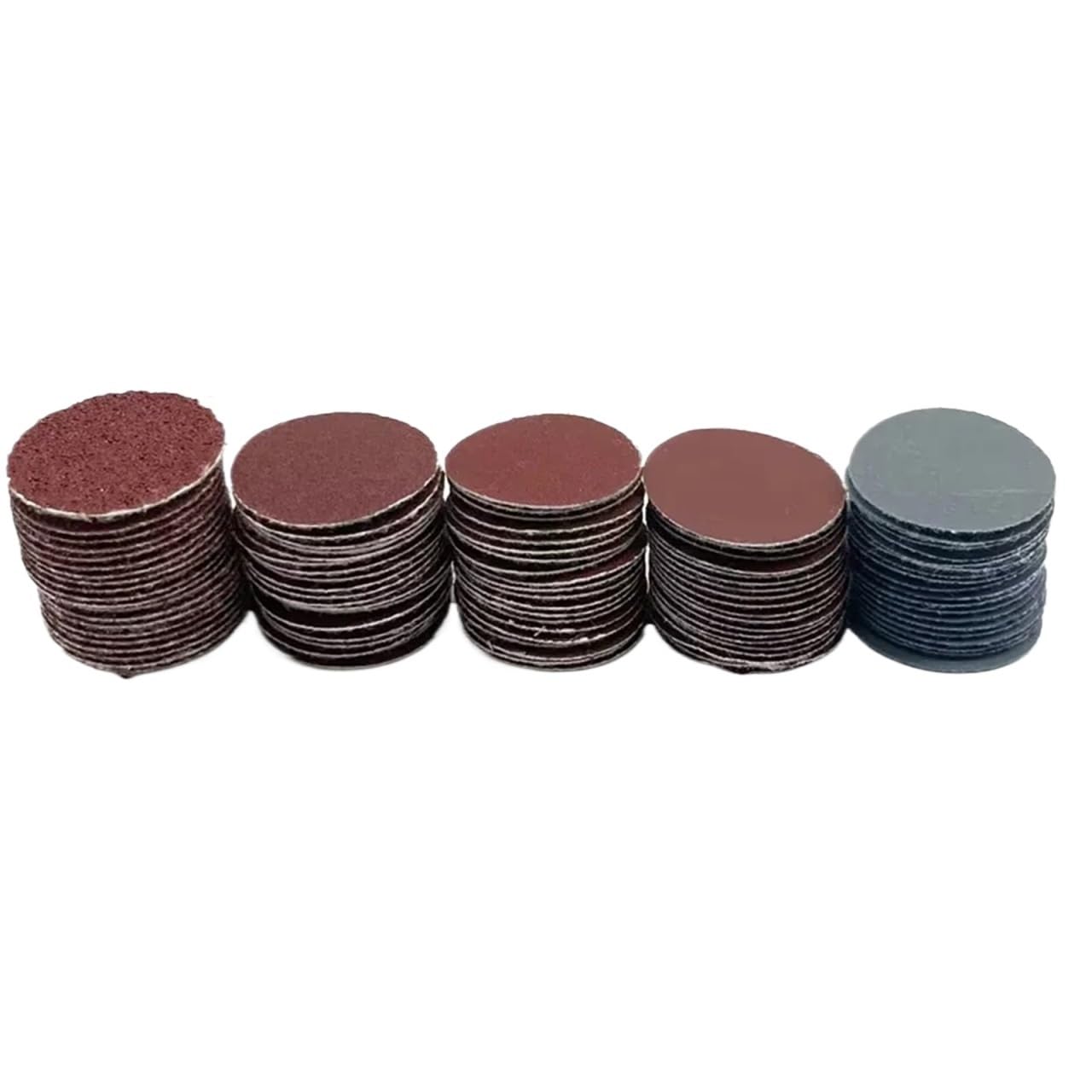Lijas Para Lijadora Discos de gancho y lazo Disco de lijado 100 Uds., 25mm, 1 pulgada, disco, papel abrasivo, almohadilla pulido abrasiva(100PCS Sand Paper)
