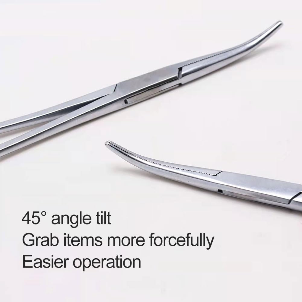 Pinza Emostatica Autobloccante Da 5,5" (14 Cm) Con Ganasce Curve - Foto 4