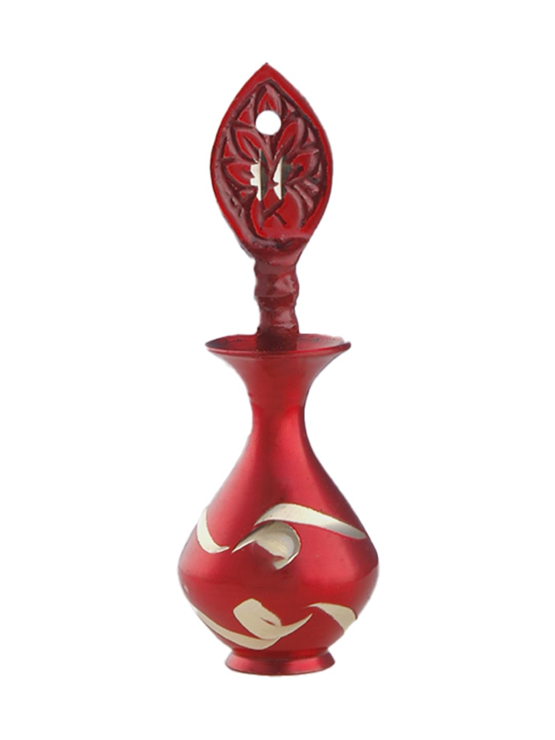 Traditional Brass Red Colur Surmedani (Surma Dani) for Surma & Kajal | Refillable Kohl Applicator Bottle | Handcrafted Metal Surma Container | Premium Eye Makeup Accessory-image-49