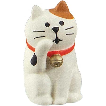 Amazon Concombre 猫 マスコット ネコ 毛づくろい猫 置物 オブジェ オンライン通販