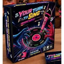 Karaoke Party Game with Spinning Record Timer & Mic, 2-12 Players
