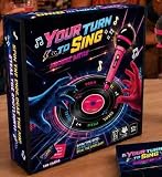 Karaoke Party Game with Spinning Record Timer & Mic, 2-12 Players