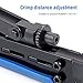 Knoweasy Coax Compression Tool - Coax Crimper and RG6 Coaxial Crimper for RG6, RG59, and RG11 Cable F-Connectors