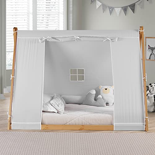 New-Pkolino-Tent-Twin-Floor-Bed-Natural-or-White-Frame-Grey-Childrens-Bedroom-Furniture–Natural-Frame New Pkolino Tent Twin Floor Bed Natural or White Frame Grey Childrens Bedroom Furniture–Natural Frame