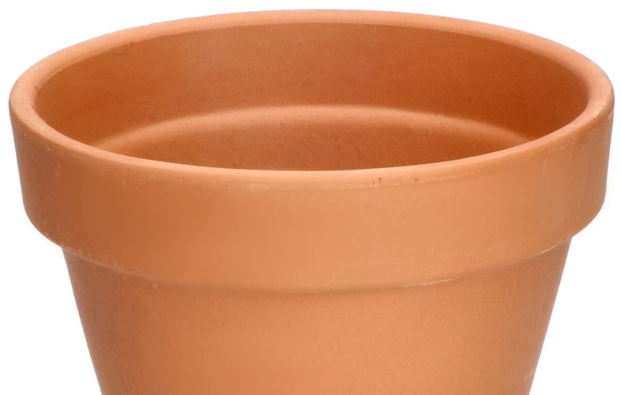 KOTARBAU® Maceta con Plato de Terracota 17 cm para Interiores y Exteriores, 2 Unidades, Tiesto para Plantas, Arcilla de Terracota, Maceta para balcón o jardín, Cerámica sin esmaltar