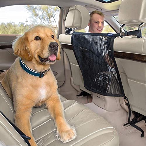 Wxnnx Barriera per Auto per Cani Universale per Sedile Posteriore in Rete A Rete per Auto, Divisorio per Auto per Guidare in Sicurezza con Bambini E Animali Domestici