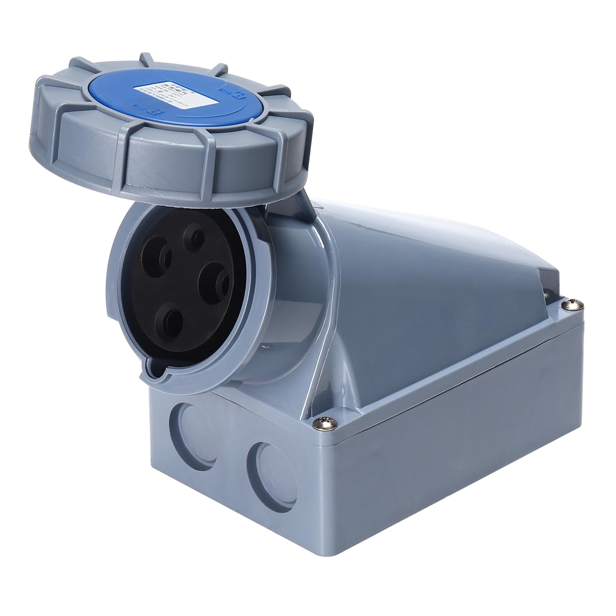 Non Hidden Locking Industrial Socket 220-250V 2P+E Industrial Grade Male and Female Socket IP67 Ce Cqc Certified for Indoor/Outdoor Power Connection (125A, 3pin, 1, HFN1432)