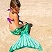 Fin Fun Mermaid Tail Only, Reinforced Tips, NO Monofin, Celtic Green, Size Adult XL