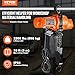 VEVOR Electric Chain Hoist, 2200 lbs Load Capacity, 10 ft Lifting Height, 120V Single Phase Overhead Crane with Chain, 10 ft Wired Remote Control for Garage, Shop, Hotel, and Home