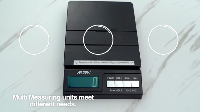 Image of Acteck High Accuracy A-CE65 Gray 0.1OZ Digital Shipping Scale, Postal Scale and Mail Scale