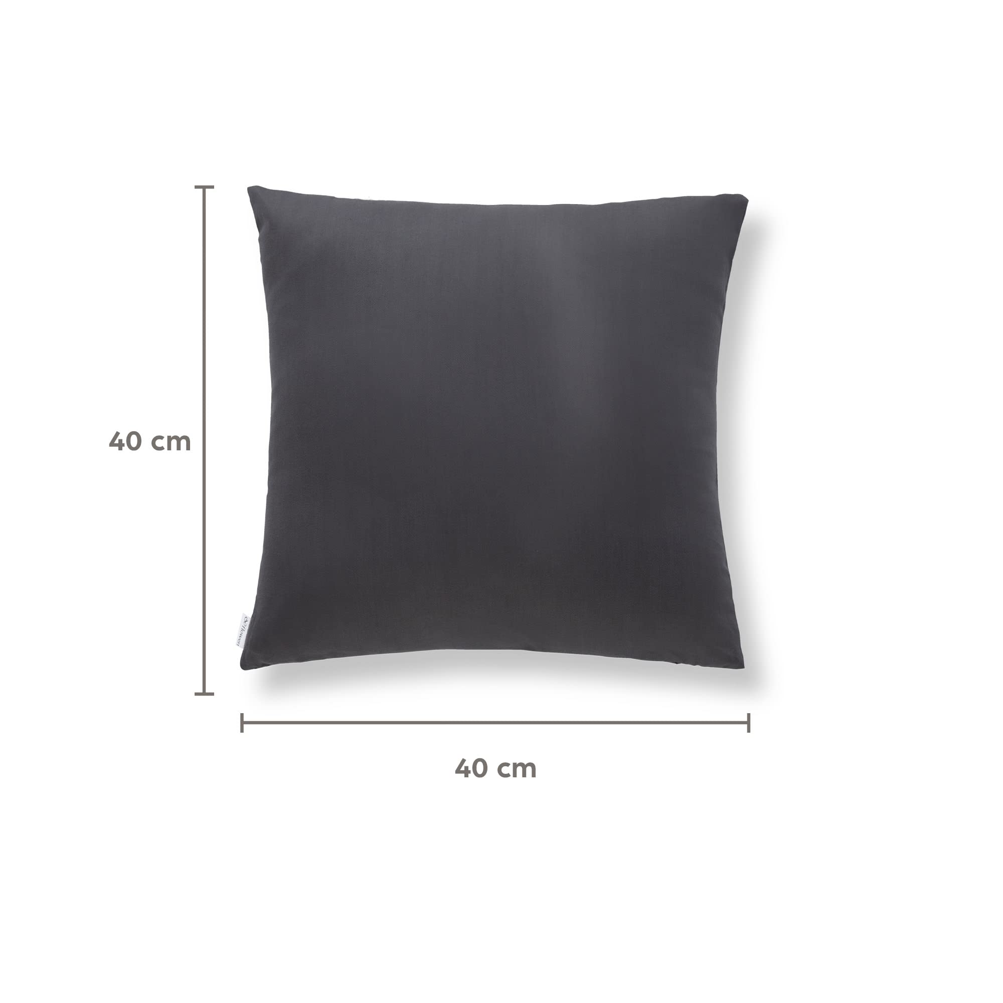 Flowen Federe Cuscini Divano 40x40 Set da 2 Copricuscini in Microfibra Fodere Lavabili e Resistenti 40 x 40 cm Tessuto 100% Poliestere Traspirante Anallergico Antiacaro Ideali per Arredo Casa