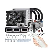 Compresor de aire acondicionado eléctrico Universal for coche, 12V, 24V, Compatible con acondicionador de aire acondicionado for camión, autobús, furgoneta, caravana, autocaravana, estacionamiento ( C