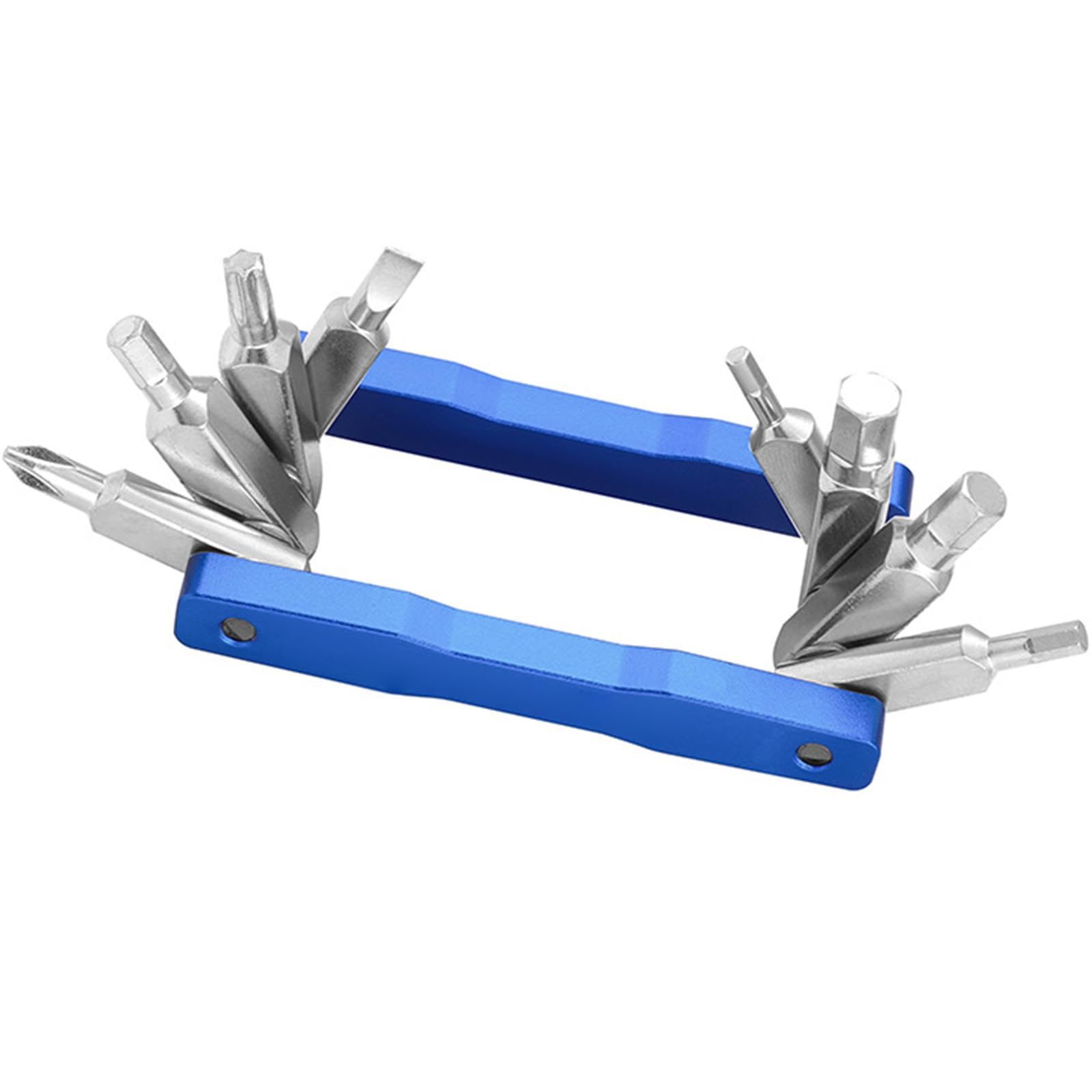 Portable Folding Hexagonal Spokes Wrench Space Saving Mountain Bike Screwdriver Tool for Bicycles Repair and Maintenance Mountain Bike Screwdriver Tool