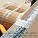 KAIY Strapping Tape, 2 Roll 1/2 inch x 60 yds Packing Tape, Heavy Duty Reinforced Fiberglass Tape, Transparent, Waterproof, 100 lbs per inch Tensile Strength