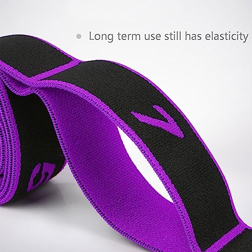 2 Bandas de Resistencia con Bucles, Bandas de Fitness Cinturón Elástico de Yoga Bandas de Fitness Deportivas Banda de Ejercicio Ajustable para Fitness, Yoga, Entrenamiento de Baile, Pilates