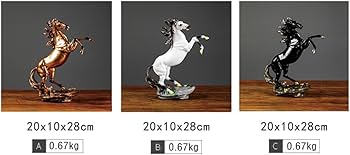 Amazon.co.jp: JAnjiaLxY 馬 置物 ウマ ジャンプ馬 飛上り