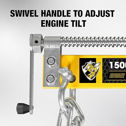 Yellow Jacket ASRF2750 Engine Load Leveler 1500Lbs Steel Engine Hoist Shop Crane Accessory thumb #2