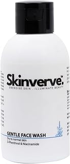 SKINVERVE Gentle Face Cleanser 120ml | For Normal to Dry, Sensitive Skin | Hydrating & Soothing with Niacinamide & Vitamin B5 | Deep Cleansing, Non-Irritating | Daily Use Formula