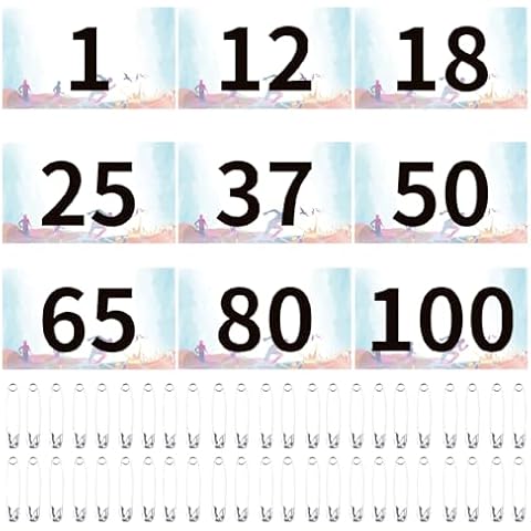 JEELAD Running Bib Competitor Numbers with Safety Pins Tyvek Tearproof Waterproof 4" x 7" Running Numbers Paper Tags for Marathon Races Sports Competition Events Cover