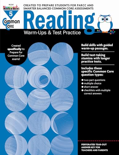 Newmark Common Core Reading Warm-Ups and Test Practice Book, Grade 5 ...