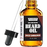 Spiced Sandalwood Beard Oil & Leave In Conditioner by Ranger Grooming Co by Leven Rose, 100% Pure...