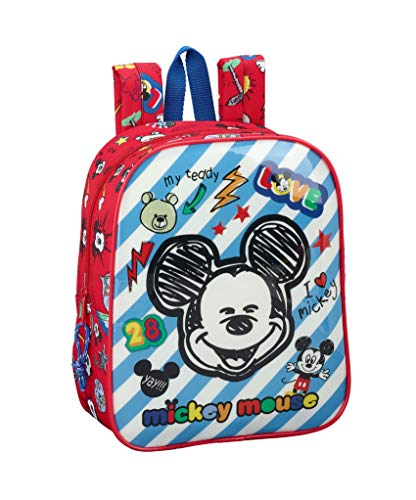 Preisvergleich Produktbild Safta Mickey Kinder-Rucksack 27 centimeters Blau (Azul)