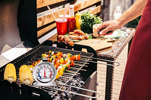 Oven Thermometer Oven Grill Fry Chef Smoker Thermometer Instant Read Stainless Steel Thermometer Kitchen Cooking Thermometer With Hook And Panel Base Hang For Kitchen Home Cooking Baking Bbq (2 Pack) #TOP7