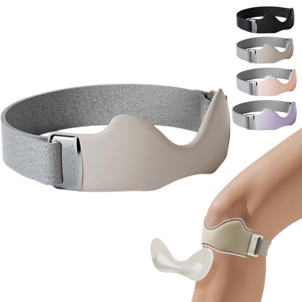 belorna precision strap Ginocchiera 3D - Silicone,Comfort, Regolabile, Antiscivolo per Calcio, Basket, Corsa e Escursionismo