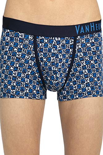 Image of Van Heusen Men's Cotton Trunk - Pack of 1 | Contoured pouch for support | Antibacterial Briefs | Sweat Absorbant | Moistue Wicking | Breathable Everyday Underwear | Long Lasting Color| Fun Prints | Style 10051
