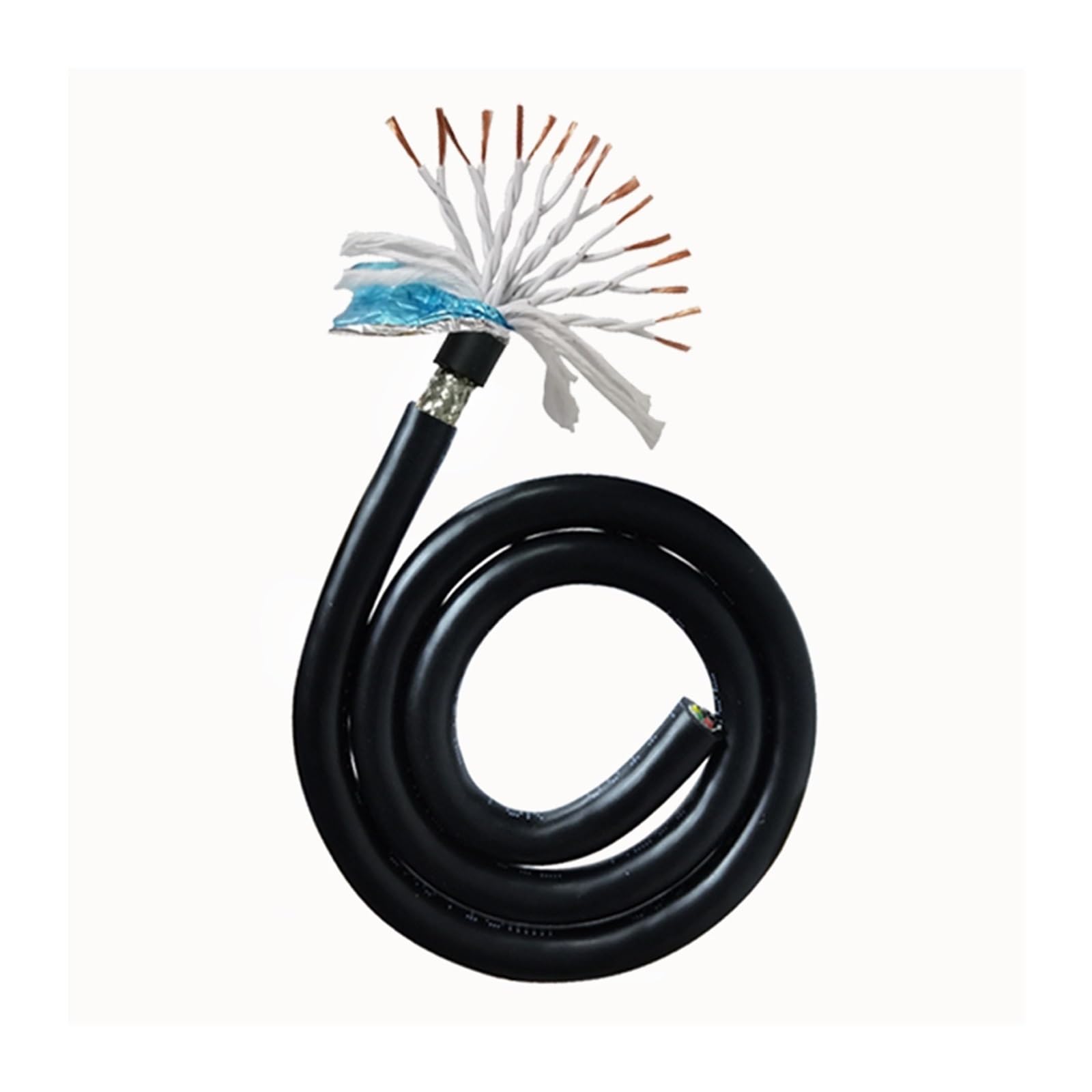 TRVVPS kabel ekranowany STP skrętka | Izolowany kabel sterujący sygnałem CNC od 2 do 20 rdzeni 17-26AWG (10Meters,2CORES_20 AWG 0.5MM2)