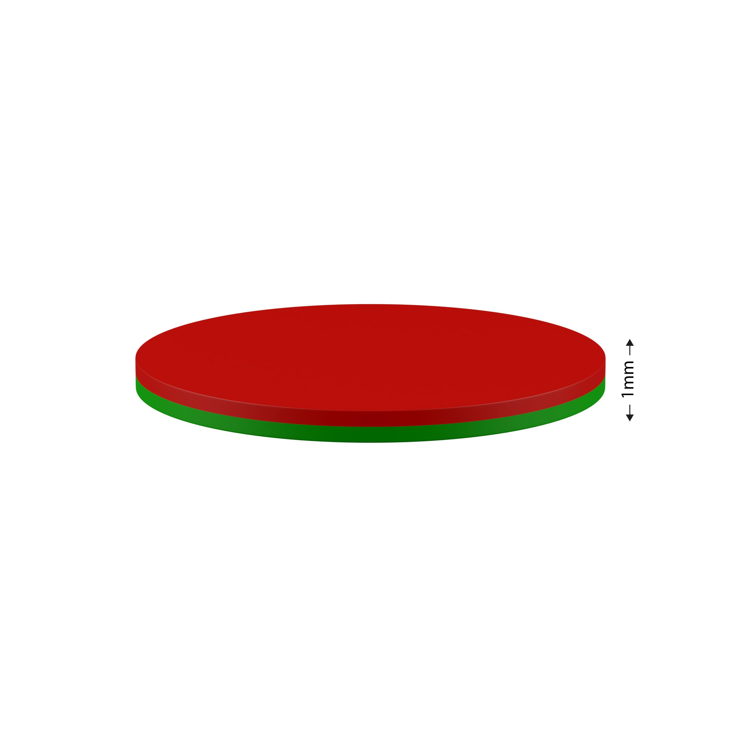 Magnete selbstklebend | Klebemagnete paarweise | runde Magnete für Präsentation,Industrie ect. (15mm x 1mm | 100 Stk)