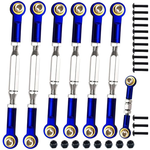 Stainless Steel Adjustable Turnbuckles/Camber Links with Rod Ends Set for 1/10 Traxxas Slash...