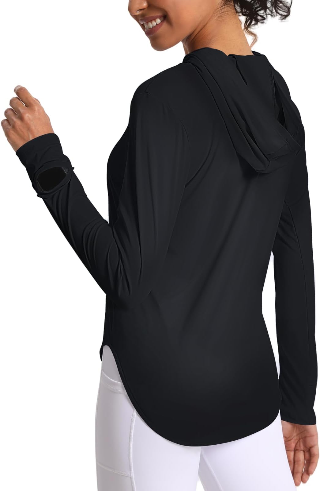 Women's Sun Shirt Hoodie Rash Guard Long Sleeve SPF UV Protection T-Shirts UPF 50+ Hiking Quick Dry Lightweight
