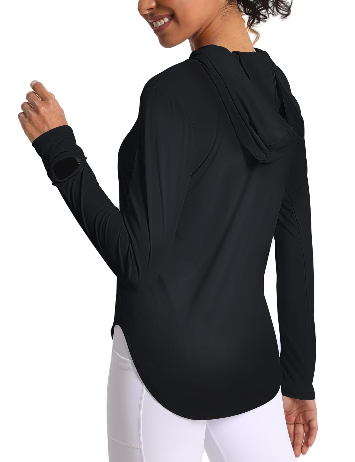 Women's Sun Shirt Hoodie Rash Guard Long Sleeve SPF UV Protection T-Shirts UPF 50+ Hiking Quick Dry Lightweight