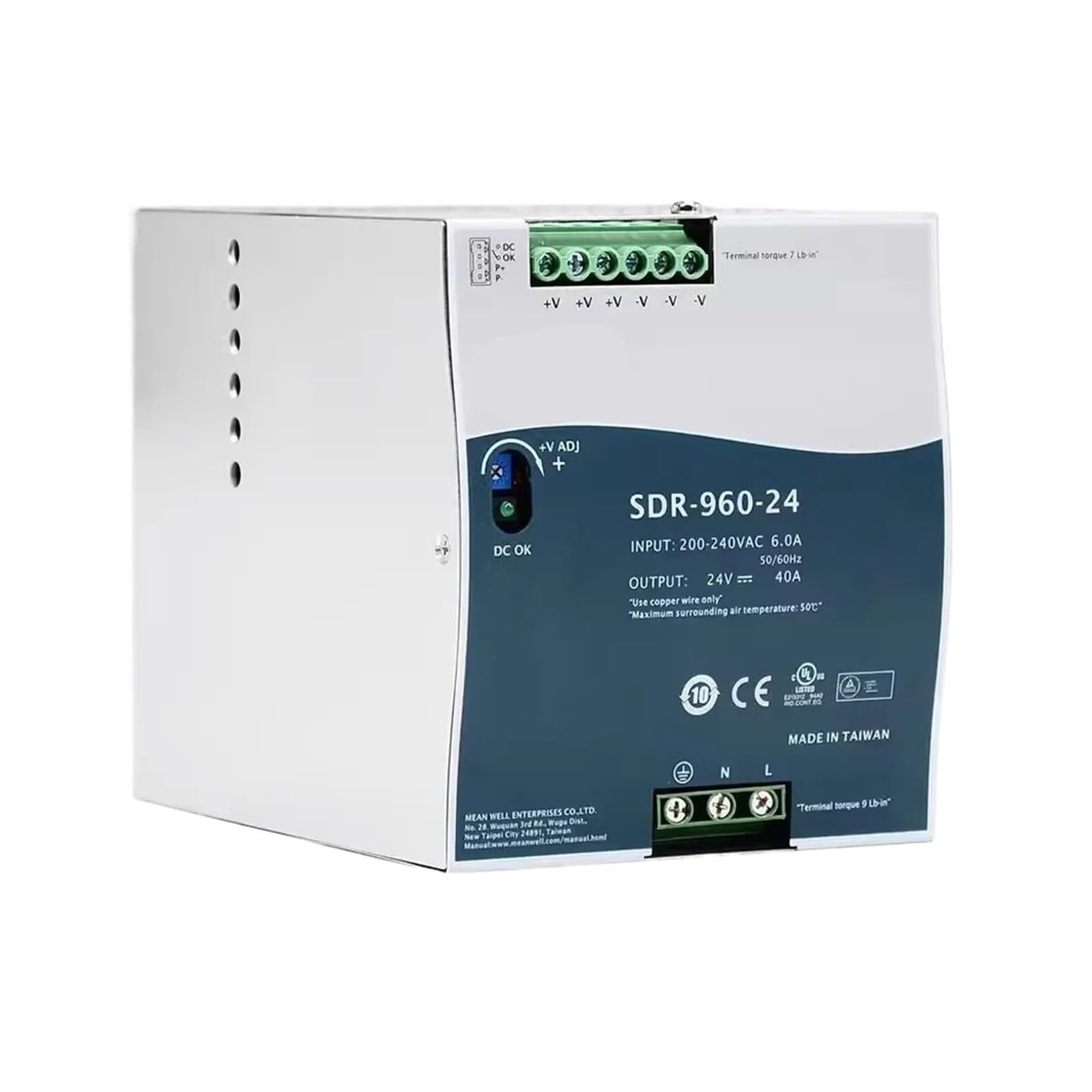 SWEWDSQG SDR-960 series SDR-960-24 SDR-960-48 960W Single Output Industrial Power Supply(SDR-960-24)