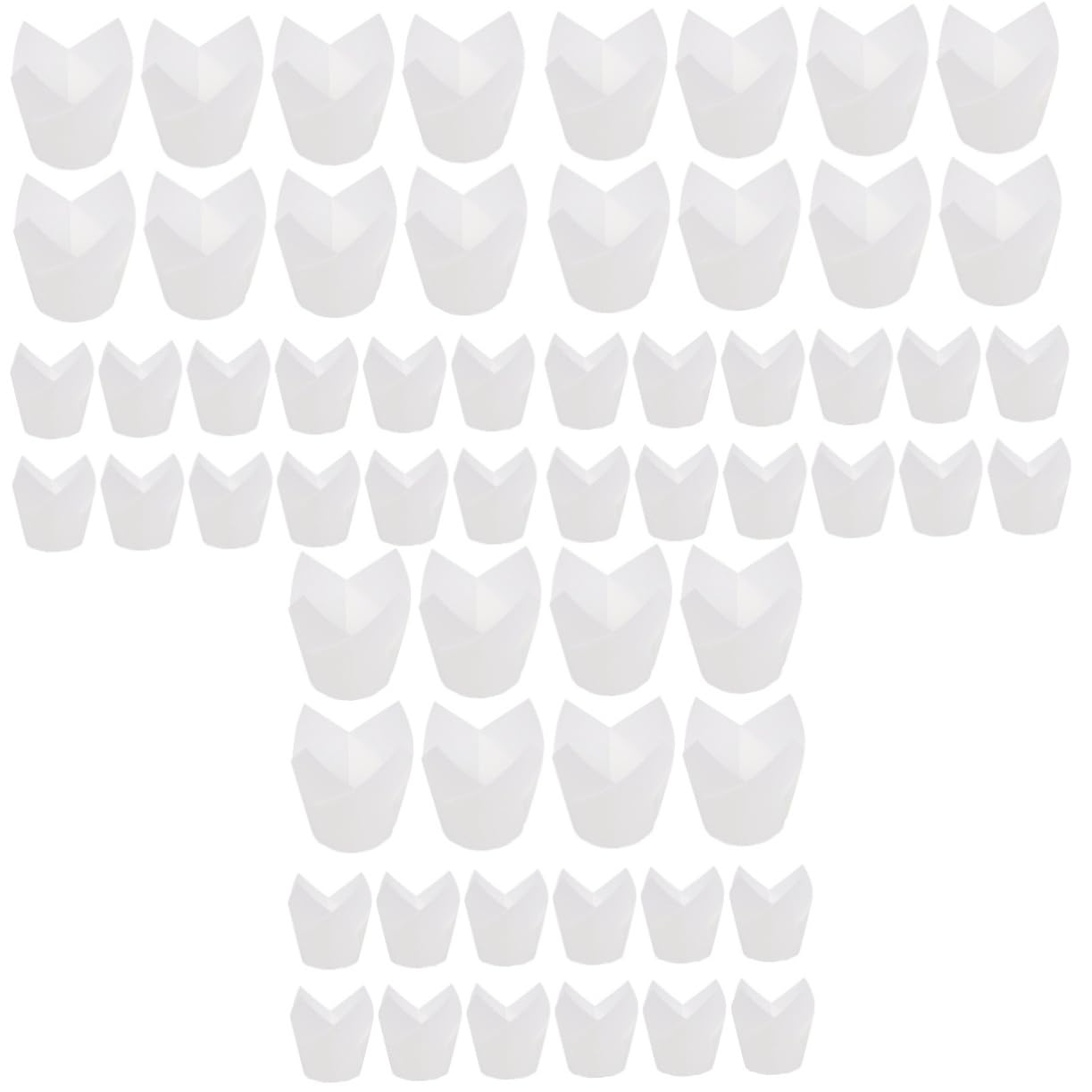 IMIKEYA Lot De 3 Caissettes À En Papier Huilé En Forme De Lotus Pour Muffins 100 Pièces X 3