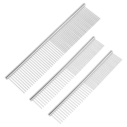 BEVTEE 3-Pack Dog Grooming Combs