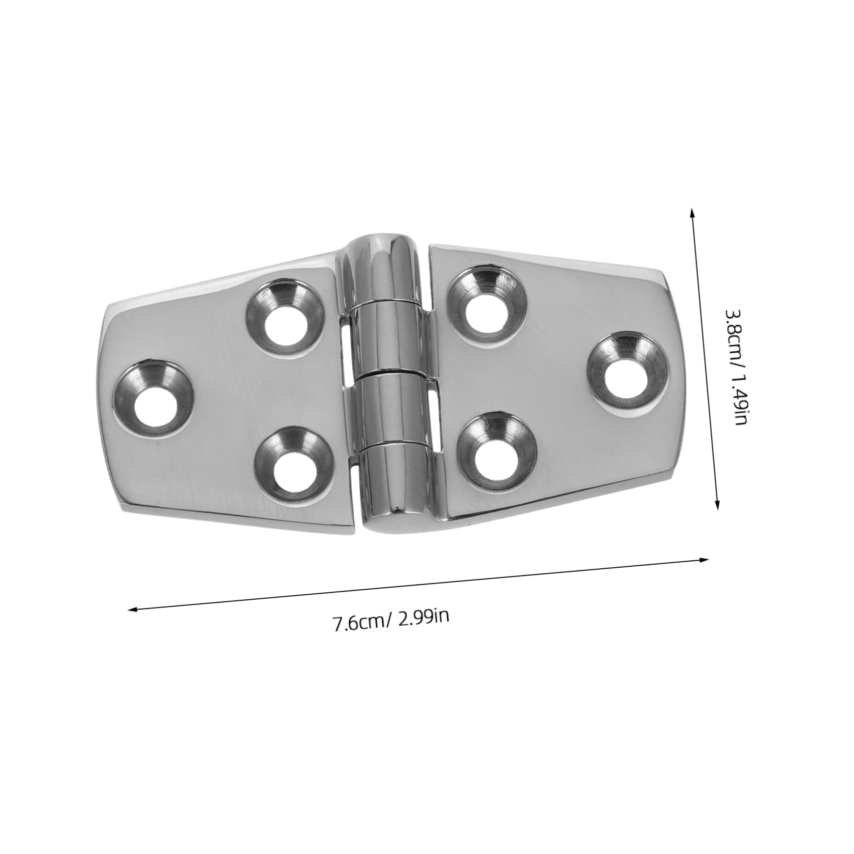 NAMOARLY Marine Hinges Stainless Steel Rv Hinges Boat Hinge Yacht Hinge for Deck Door Cabinet