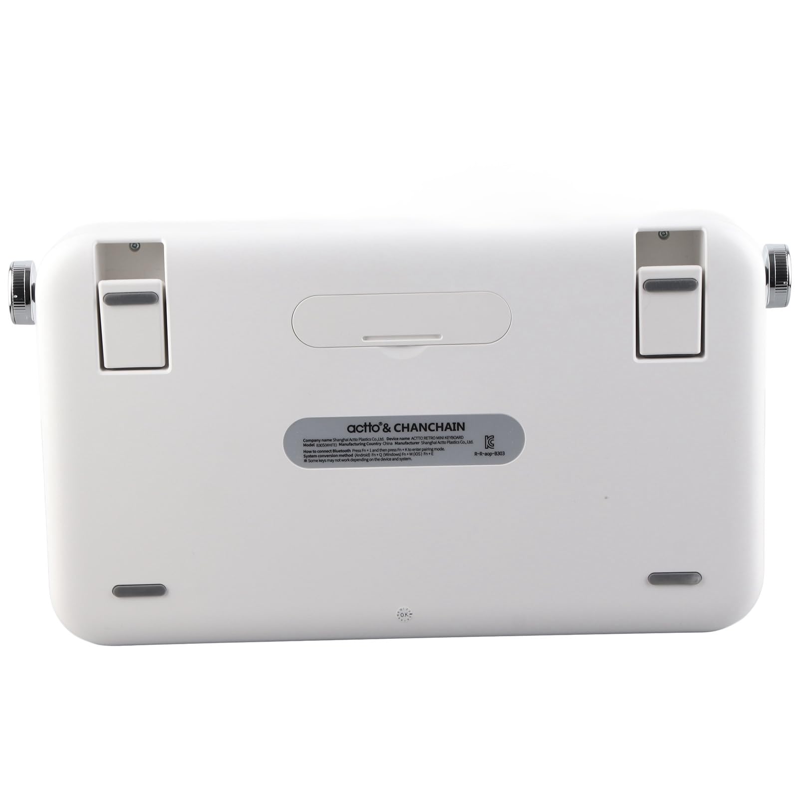 Tastiera Bluetooth retrò, tastiera per macchina da scrivere wireless da 33 piedi 86 tasti con supporto per smartphone integrato