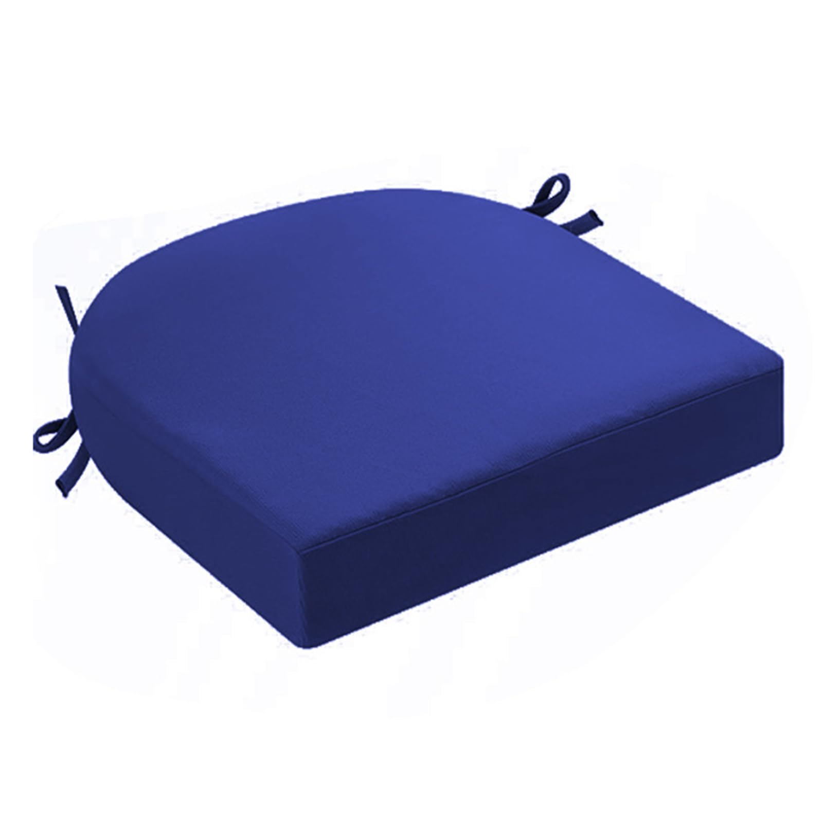 DRXRD Outdoor Chair Cushions,Waterproof & Fade Resistant Patio Furniture Cushions,Round Corner Seat Cushion Pads with Removable Cover for Garden Yard Lawn royal blue 43 * 40 * 8cm