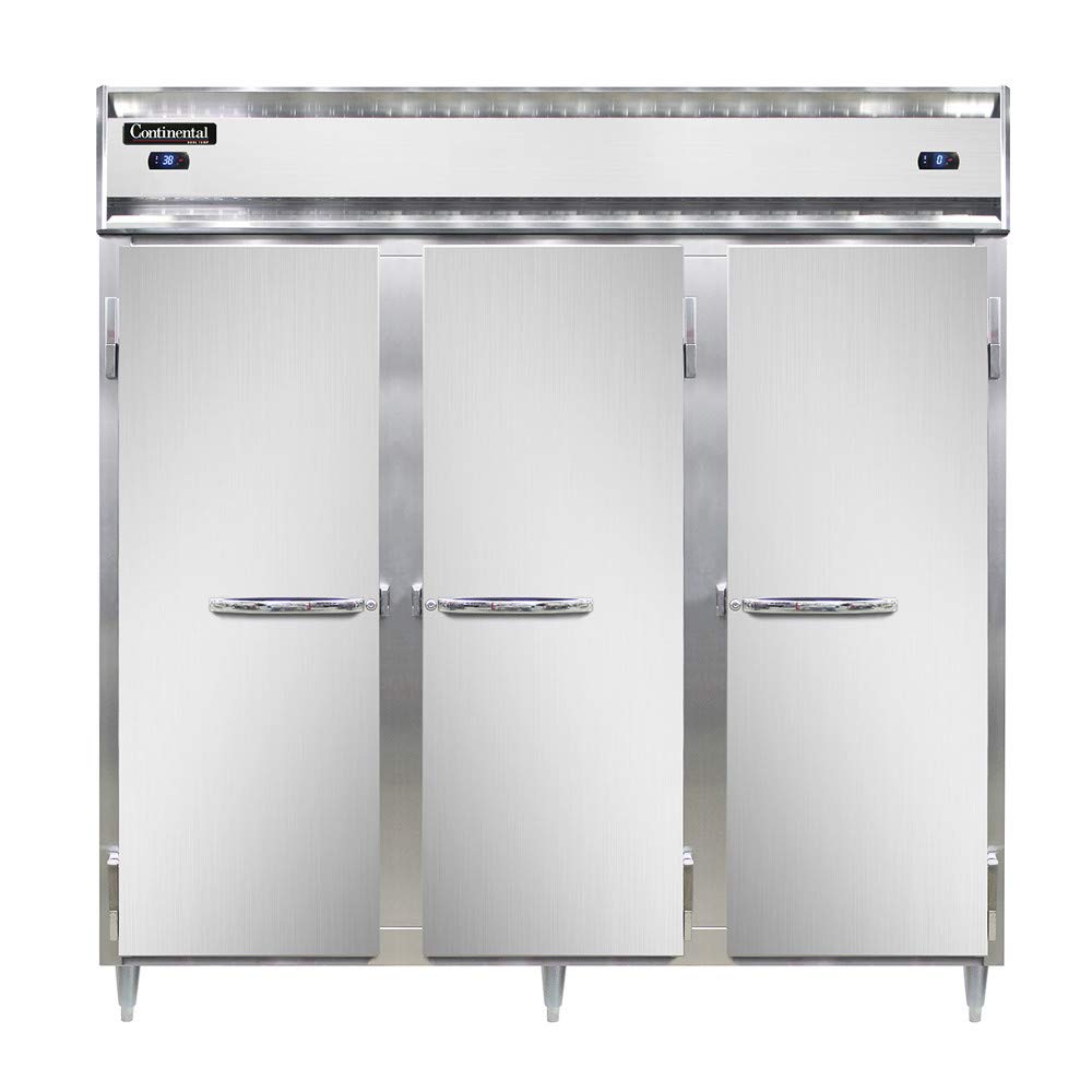 DL3RRF Designer Line Three Section Reach-In Refrigerator/Freezer by Continental Refrigerator – Commercial Grade