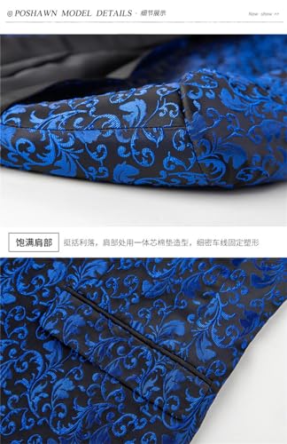 Coat Pants 2 Piece Suit Set Groom Wedding Dress Party Slim Fit Lapel Blazer Jacket Men's Trousers3