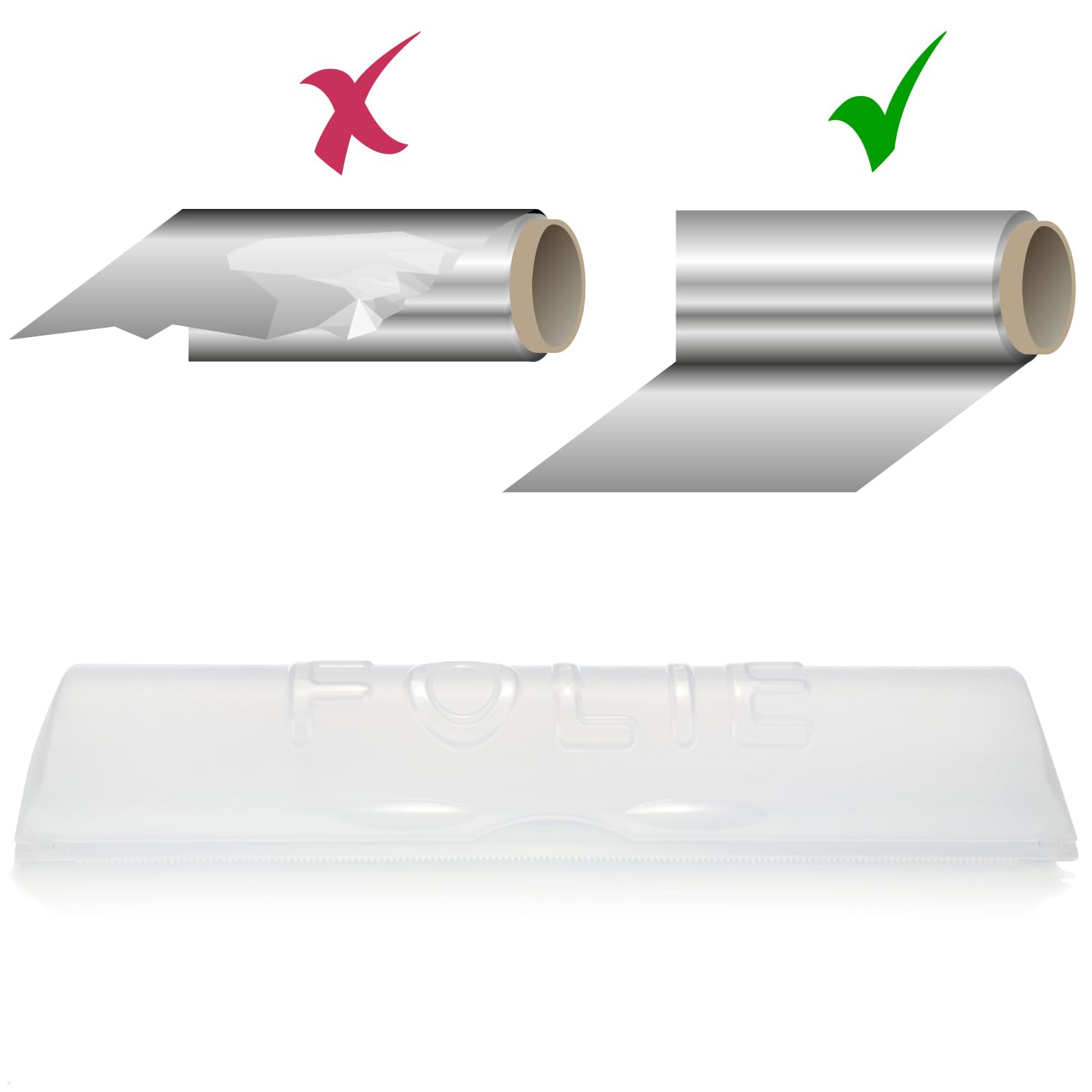 Vershoudfolie snijder dispenser, Bamboe folie dispenser met snijder, Folie en Plasticfolie Organizer, voor het snijden van aluminiumfolie /waspapier/perkament/vershoudfolie (33x10.2x7.6cm Vershoudfolie snijder dispenser, Bamboe folie dispenser met snijder, Folie en Plasticfolie Organizer, voor het snijden van aluminiumfolie /waspapier/perkament/vershoudfolie (33x10.2x7.6cm