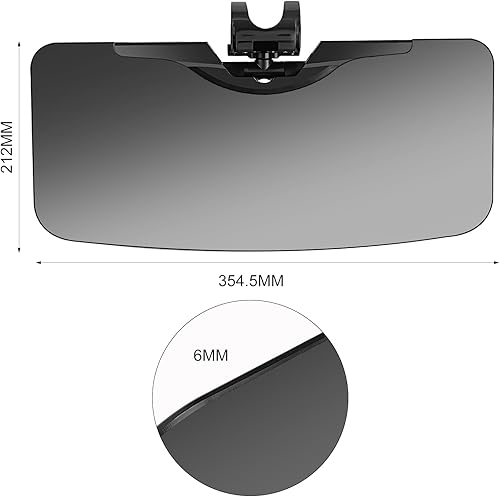 Miniatura 7 de Extensor de visera solar, lente de PC HD resistente al desgaste, antipolarizadoantirreflejo, extensor de visera ajustable para automóvil, gafas de