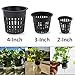 GROWNEER Net Pot 50 Pcs 3 Inch Garden Slotted Mesh Net Cups, Heavy Duty Hydroponic Pots Supplies with 50Pcs Plant Labels, Aquaponics Planting Growing Basket for Indoor Outdoor