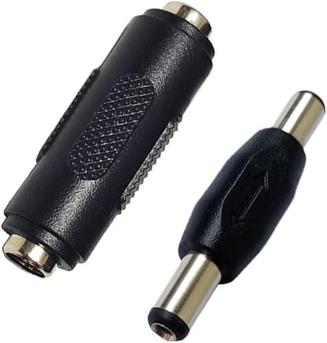 Miniatura 4 de Adaptador de conector de corriente CC de 10 unidades, 0.217 x 0.083 in, enchufe macho a macho, enchufe hembra a hembra para cámara de seguridad